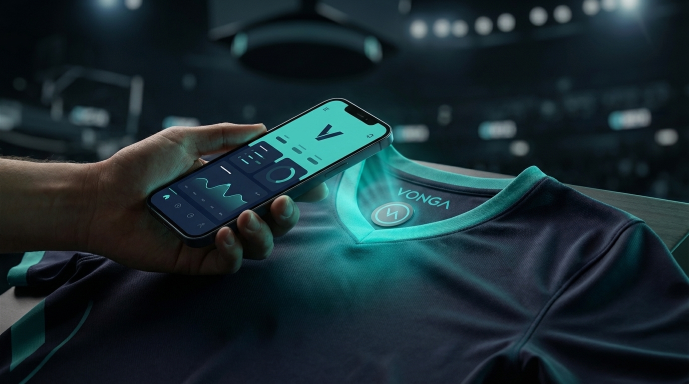 Fan tapping phone to NFC jersey