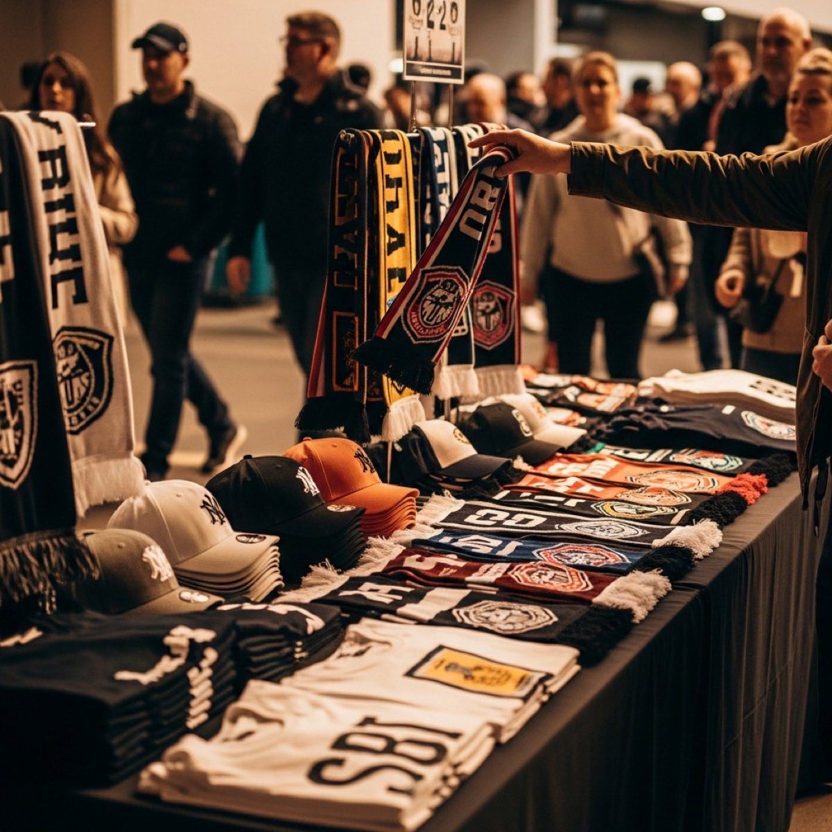 Game day giveaway items with NFC chips embedded for fan data capture