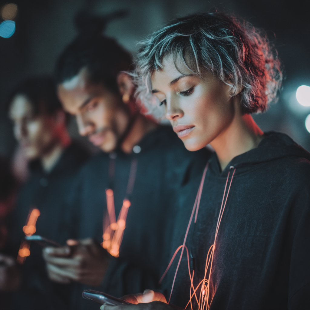 Fan interacting with team gear and receiving a digital reward.