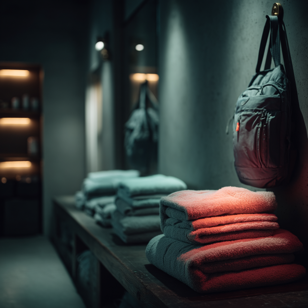 Empty fitness studio or club after hours